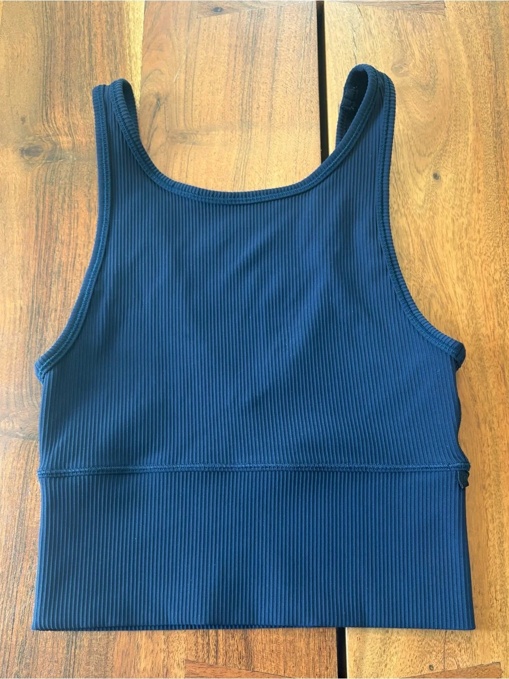 lululemon athletica Ribbed Navy Blue Tank Top